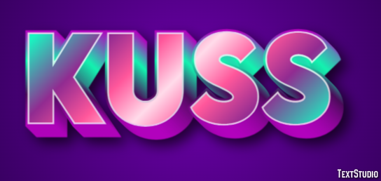 Kuss Texteffekt