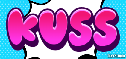 Kuss Texteffekt