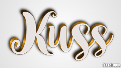 Kuss Texteffekt