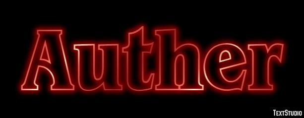 Auther Text effect