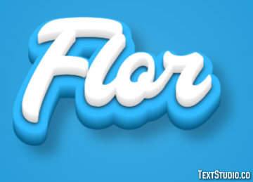 Flor Efeito de texto
