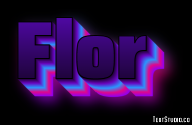 Flor Text effect