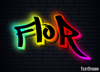 Flor Efeito de texto