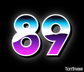 89 Text Effect