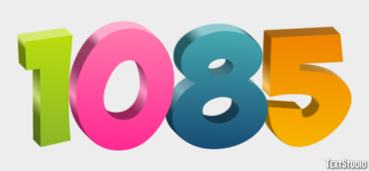 1085 Efeito de texto