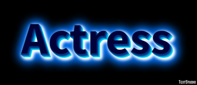 Actress Text Effect