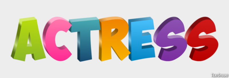 Actress Effet de texte