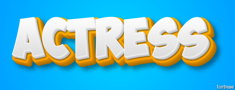 Actress Text Effect