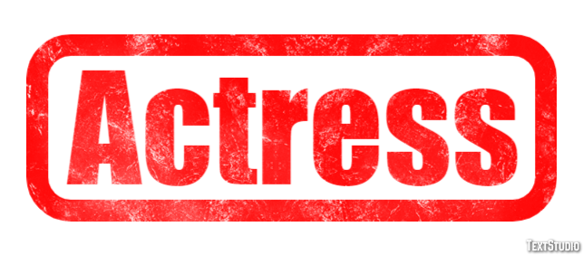 Actress Effet de texte