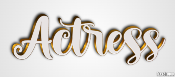 Actress Effet de texte