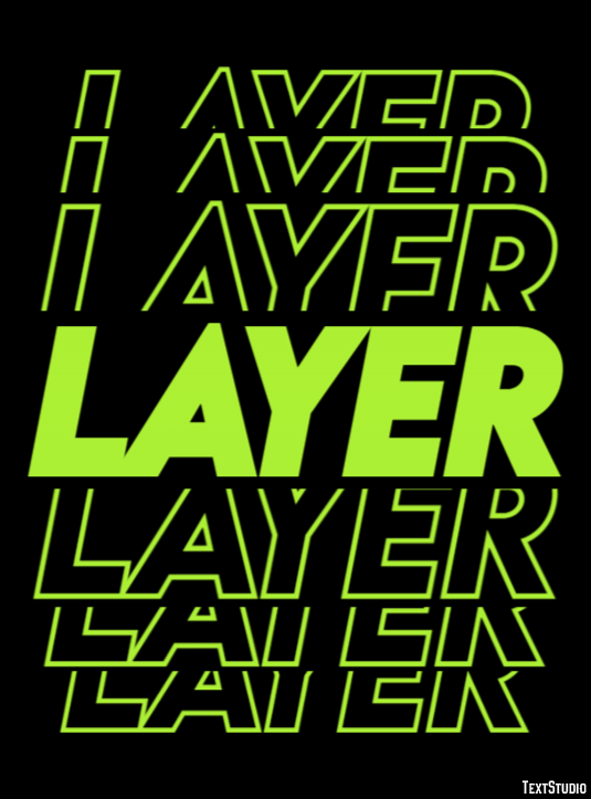 Layer Metin Efekti