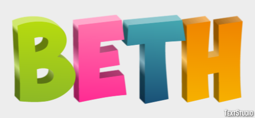Beth Text Effect