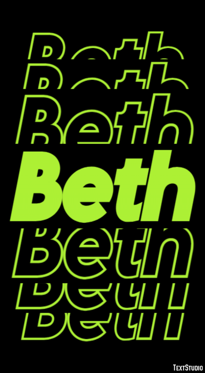 Beth テキスト効果