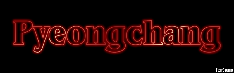 Pyeongchang Efekt tekstowy