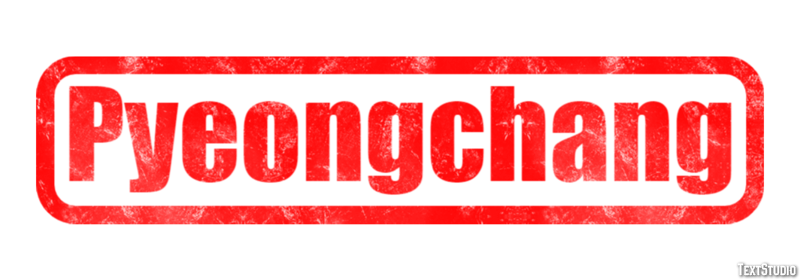 Pyeongchang Efekt tekstowy