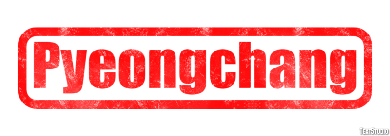 Pyeongchang Efekt tekstowy