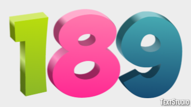 189 Text Effect