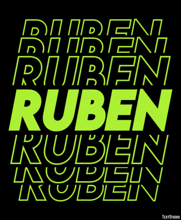 Ruben Tekst Effect