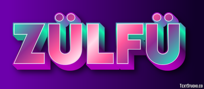 Zülfü Text Effect