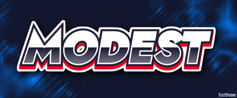 Modest Text effect