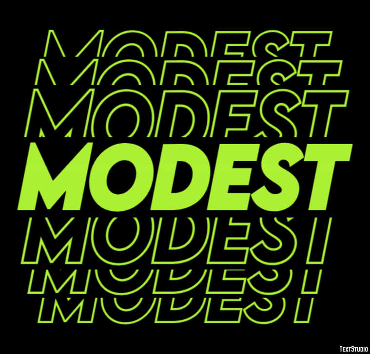 Modest Text Effect