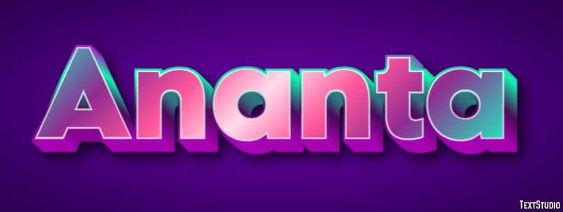 Ananta Efeito de texto