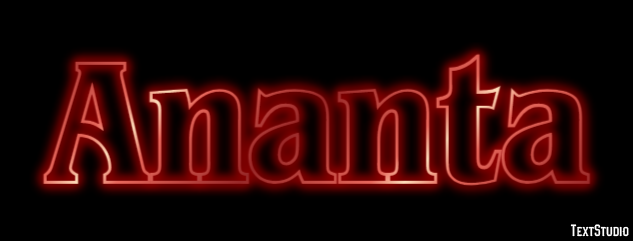 Ananta Text effect