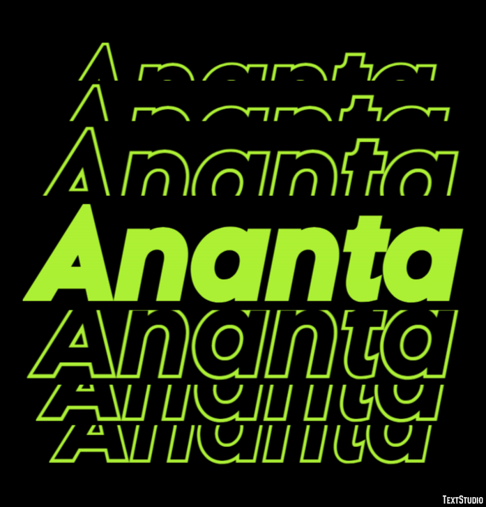 Ananta Efecto de Texto