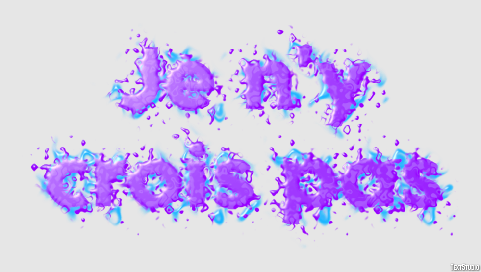 Je n'y crois pas Text Effect