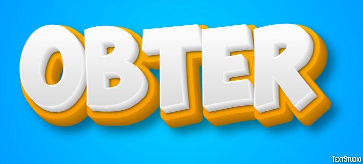 Obter テキスト効果