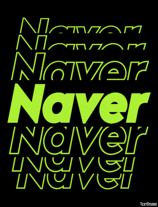 Naver Text effect