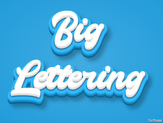 Big Lettering Text Effect