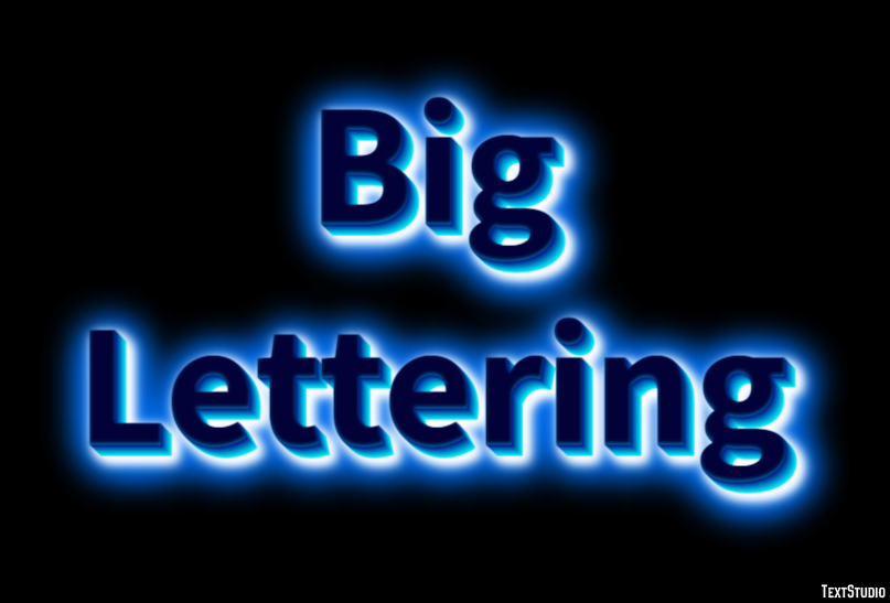 Big Lettering Text Effect