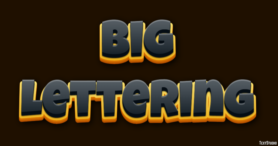 Big Lettering Effetto testo