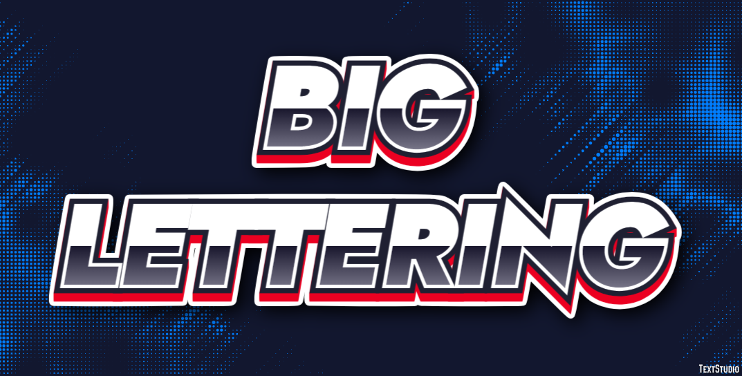 Big Lettering Text Effect