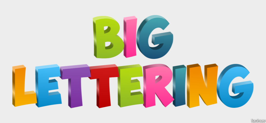 Big Lettering Text Effect