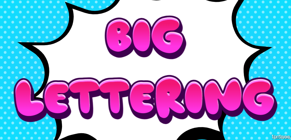 Big Lettering Text Effect