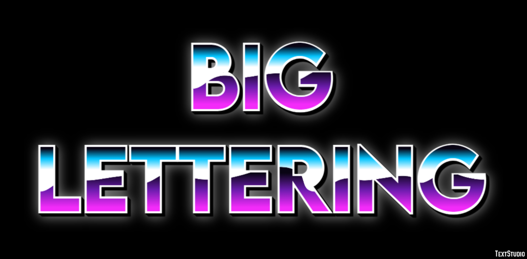 Big Lettering Text Effect