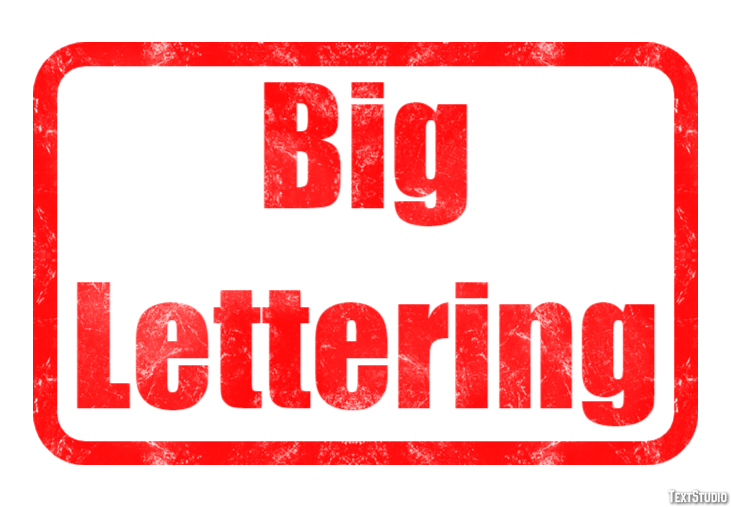 Big Lettering Text Effect