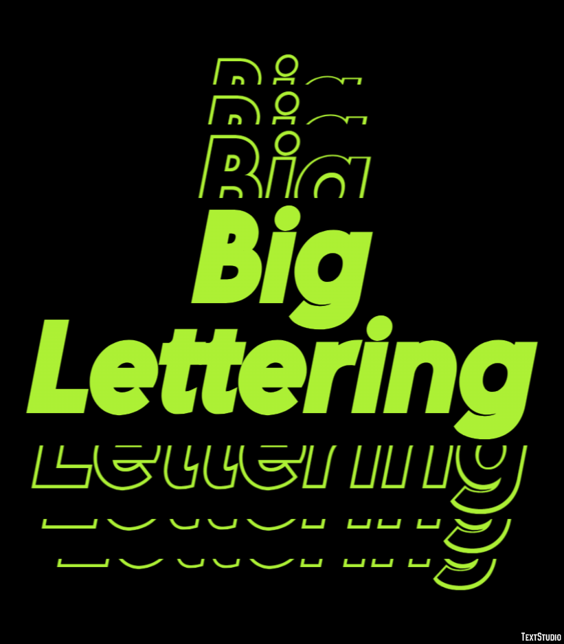 Big Lettering Text Effect