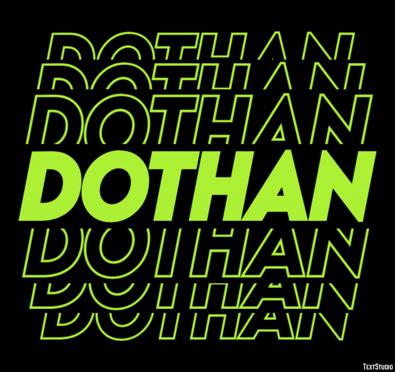Dothan Tekst Effect