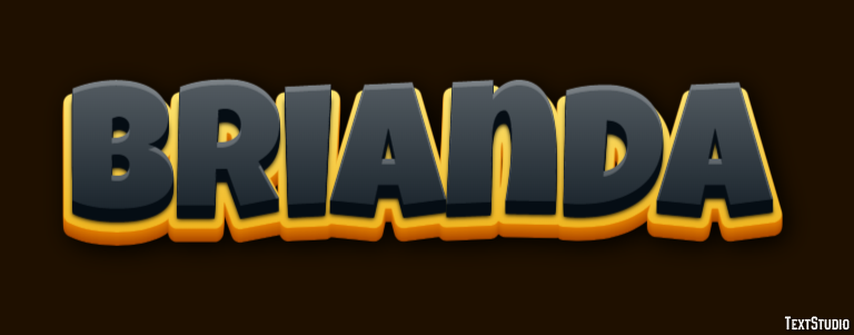 Brianda Text effect