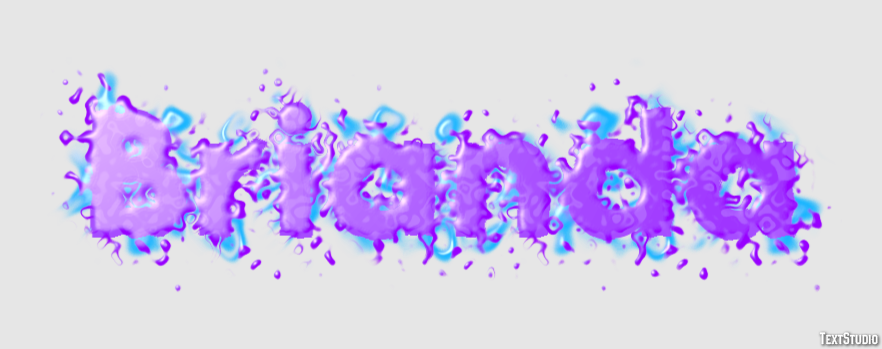 Brianda Text effect
