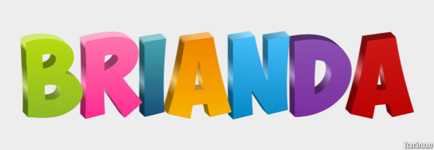 Brianda Text effect