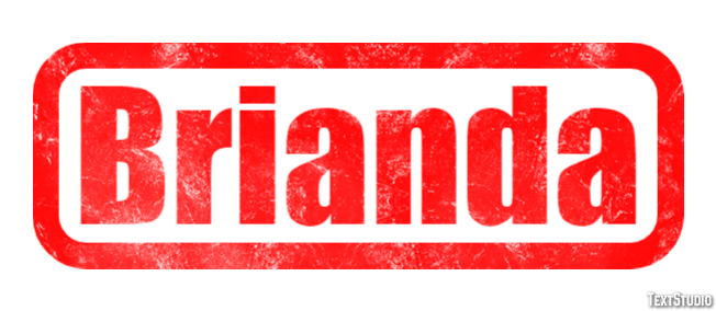 Brianda Text effect