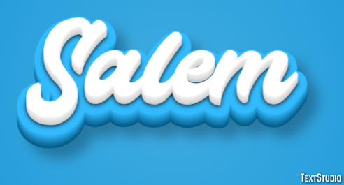Salem Efekt tekstowy