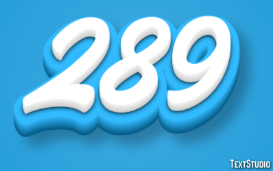 289 Text Effect