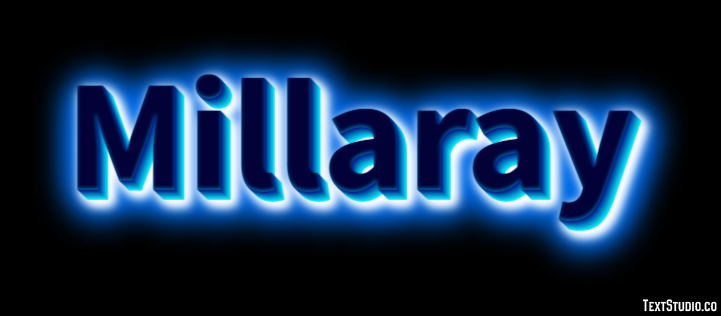 Millaray Efecto de Texto