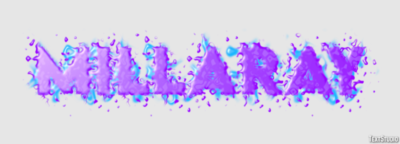 Millaray Efecto de Texto