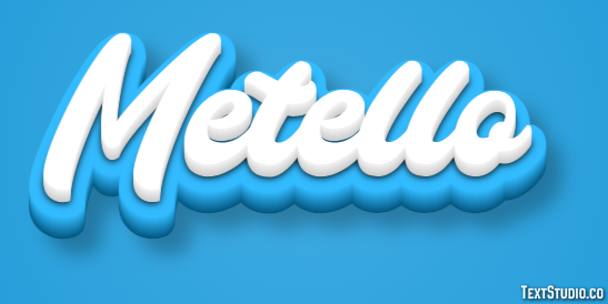 Metello Effetto testo